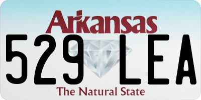 AR license plate 529LEA