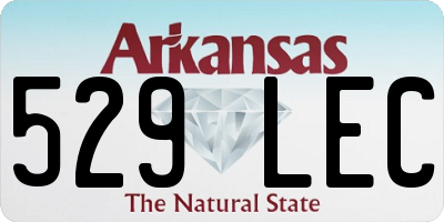 AR license plate 529LEC