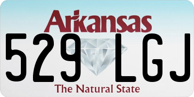 AR license plate 529LGJ