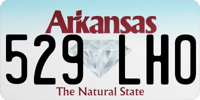 AR license plate 529LHO