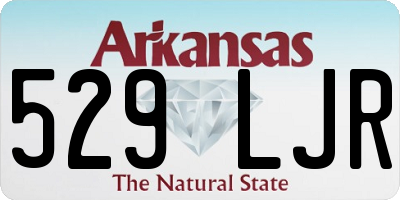 AR license plate 529LJR