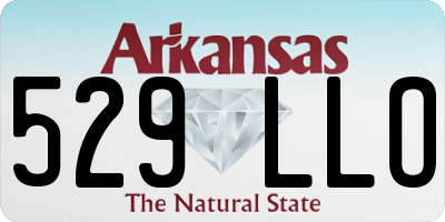 AR license plate 529LLO