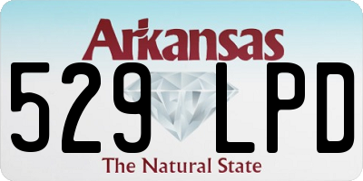 AR license plate 529LPD