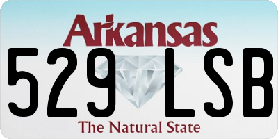 AR license plate 529LSB
