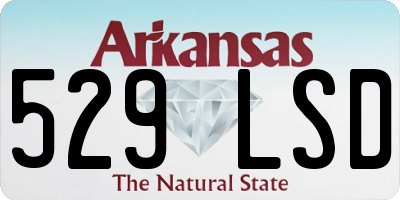 AR license plate 529LSD