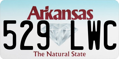 AR license plate 529LWC