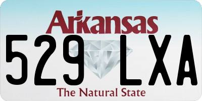 AR license plate 529LXA