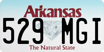 AR license plate 529MGI