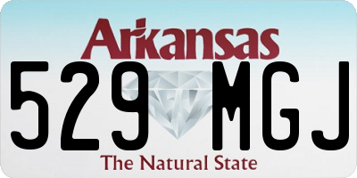 AR license plate 529MGJ