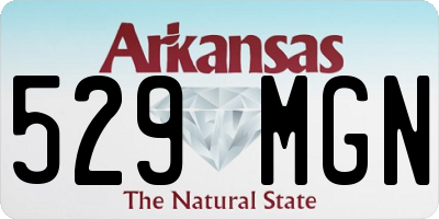AR license plate 529MGN