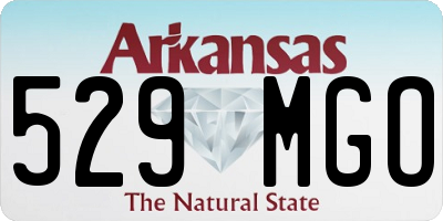 AR license plate 529MGO