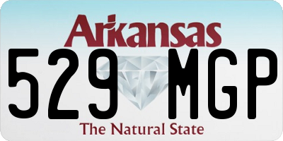 AR license plate 529MGP
