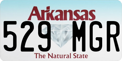 AR license plate 529MGR