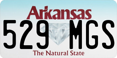 AR license plate 529MGS