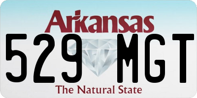 AR license plate 529MGT