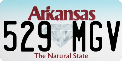 AR license plate 529MGV