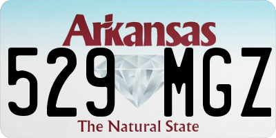 AR license plate 529MGZ
