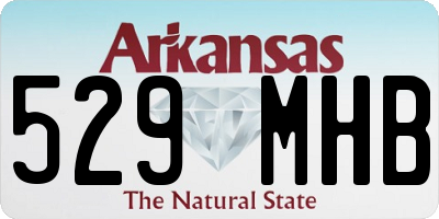 AR license plate 529MHB