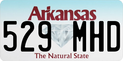 AR license plate 529MHD