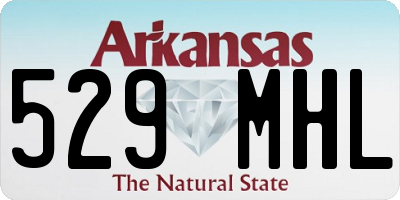 AR license plate 529MHL