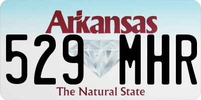 AR license plate 529MHR