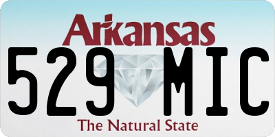 AR license plate 529MIC