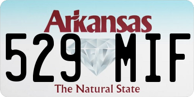 AR license plate 529MIF