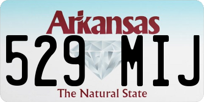 AR license plate 529MIJ