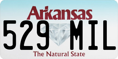 AR license plate 529MIL
