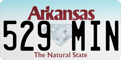 AR license plate 529MIN