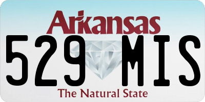 AR license plate 529MIS