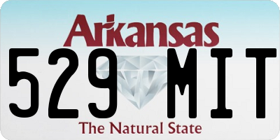 AR license plate 529MIT