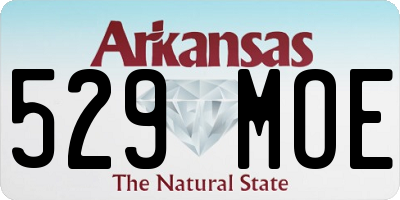 AR license plate 529MOE
