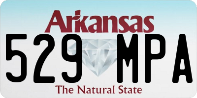 AR license plate 529MPA