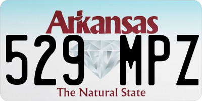 AR license plate 529MPZ