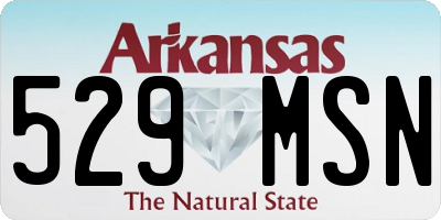 AR license plate 529MSN