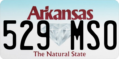 AR license plate 529MSO