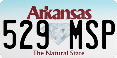AR license plate 529MSP