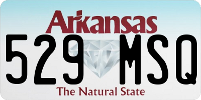 AR license plate 529MSQ