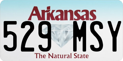 AR license plate 529MSY