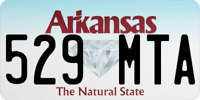 AR license plate 529MTA