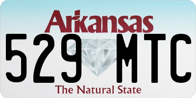 AR license plate 529MTC