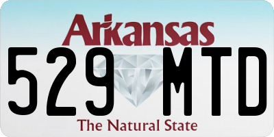 AR license plate 529MTD