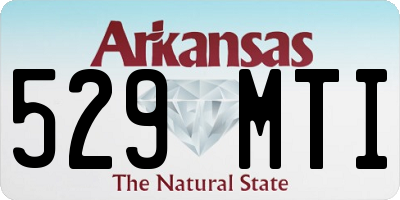AR license plate 529MTI