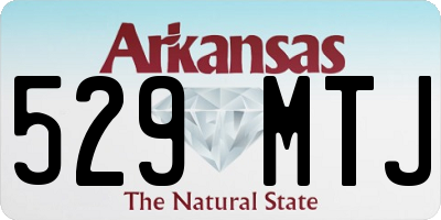 AR license plate 529MTJ