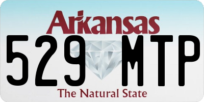 AR license plate 529MTP