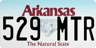 AR license plate 529MTR
