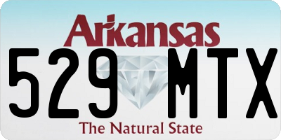 AR license plate 529MTX