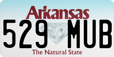 AR license plate 529MUB