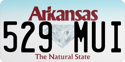 AR license plate 529MUI